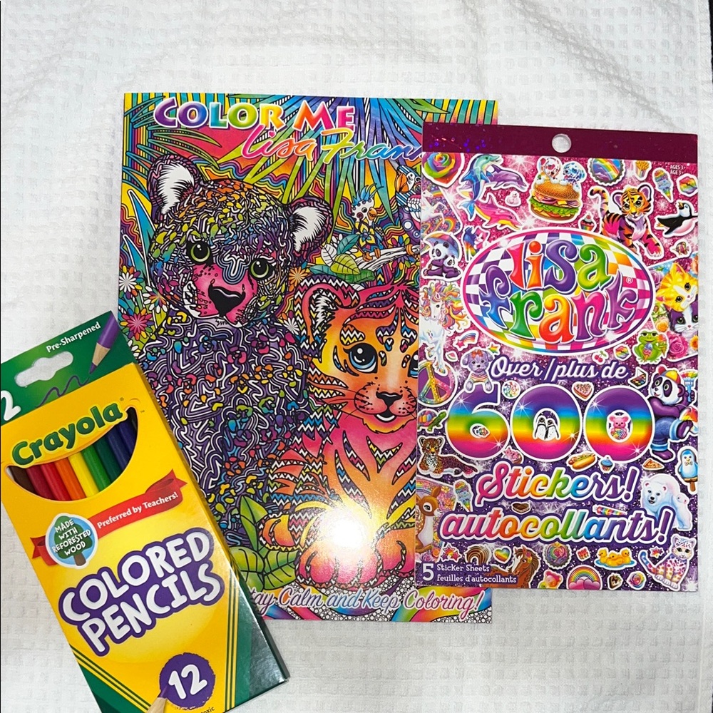Lisa Frank and Crayola Colored Pencils Bundle